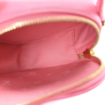 Louis Vuitton Calfskin Embroidered Monogram Pop My Heart Bag Pouch Dragon Fruit Pink 5 of 9