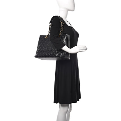 Chanel Caviar Quilted Grand Shopping Tote GST Black 2 of 10
