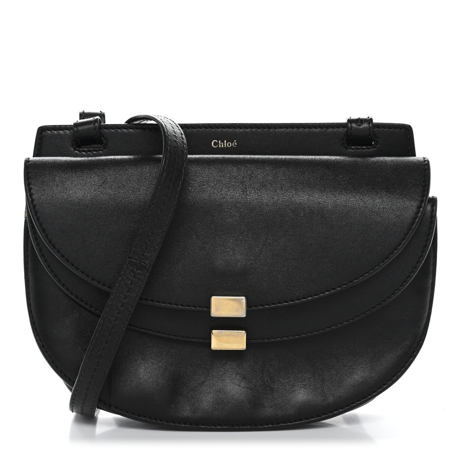 Chloe Calfskin Georgia Crossbody Bag Black 1 of 12