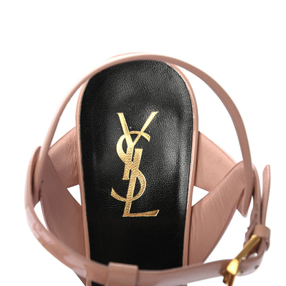Saint Laurent Patent Tribute 75 Platform Sandals 39 Pale Pink 6 of 8
