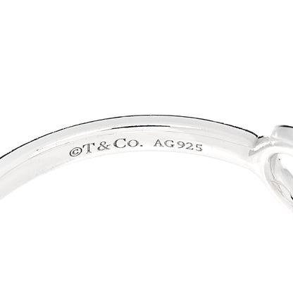Tiffany Sterling Silver Infinity Ring 52 6 4 of 5