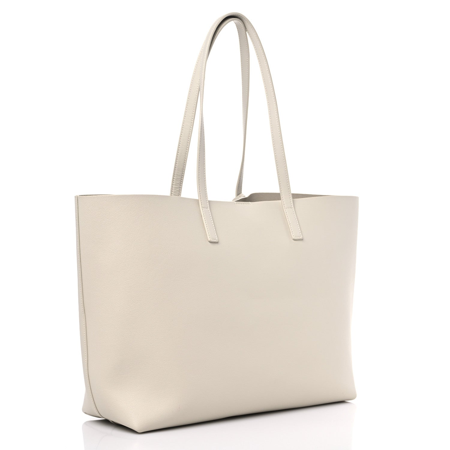 Saint Laurent Calfskin Large Shopping Tote Porcellana 4 of 12