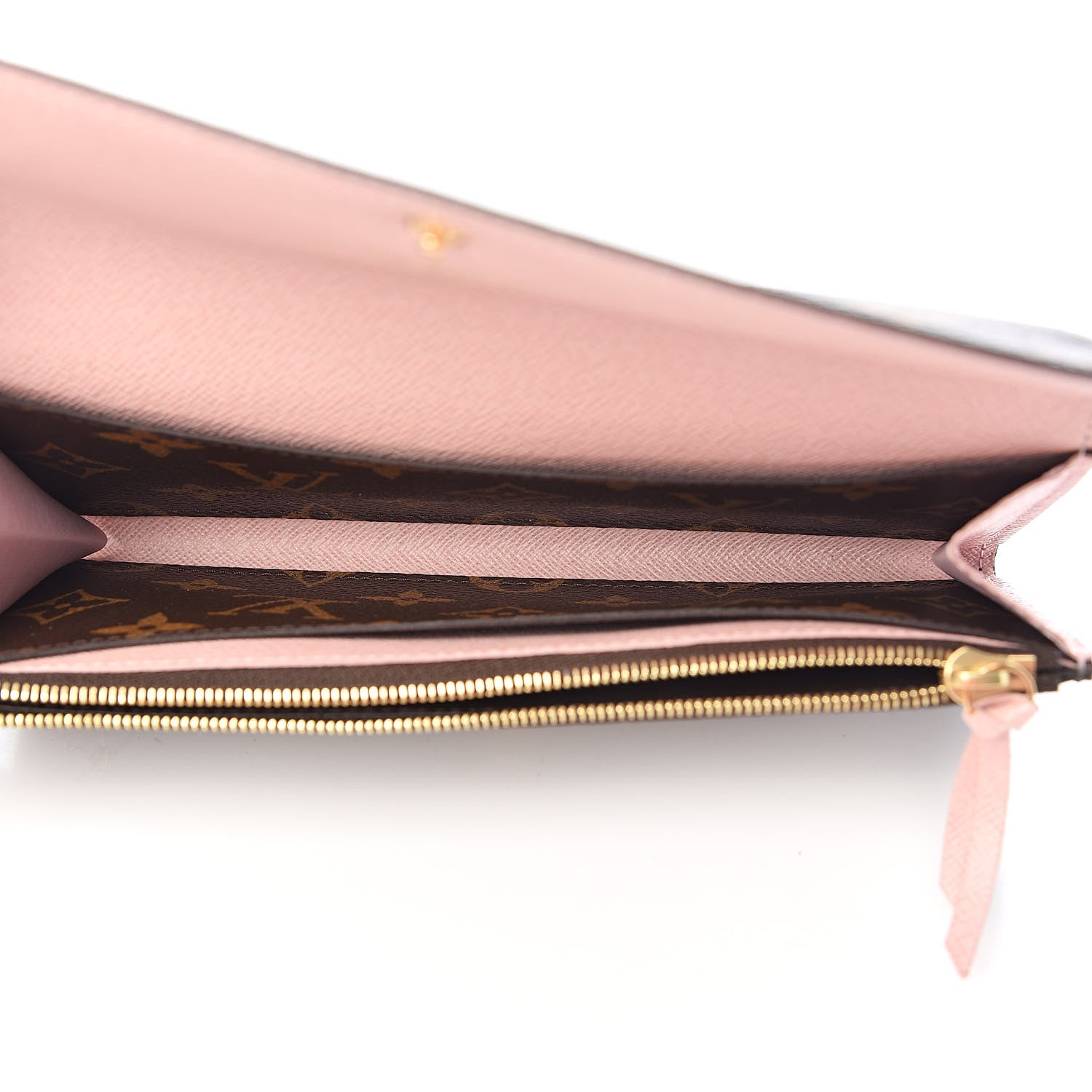 Louis Vuitton Monogram Emilie Wallet Rose Ballerine 5 of 6