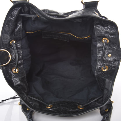 Balenciaga Agneau Giant 21 Gold Hardware Pompon Black 5 of 8