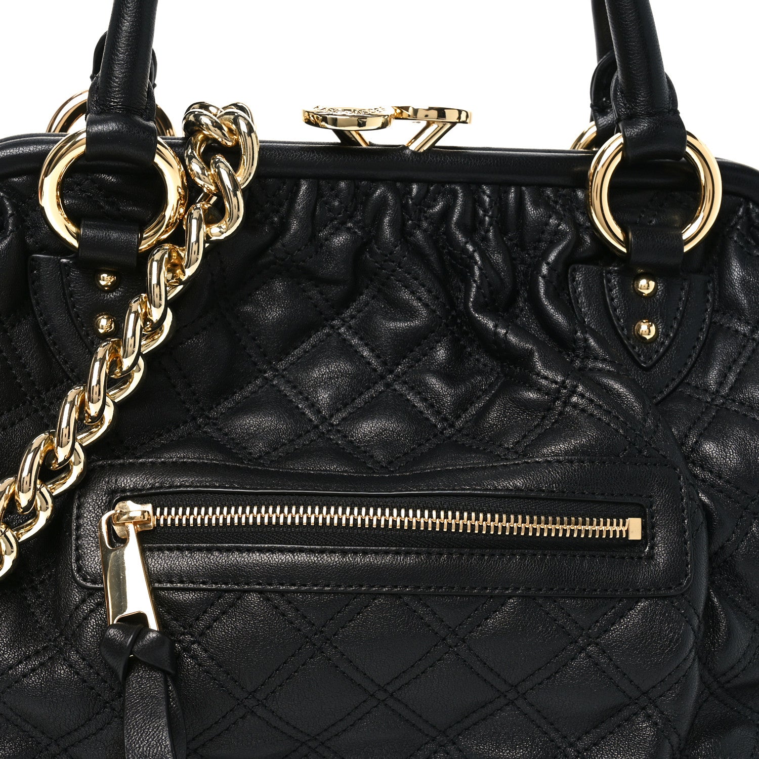 Marc Jacobs Calfskin Quilted Stam Black 7 of 9