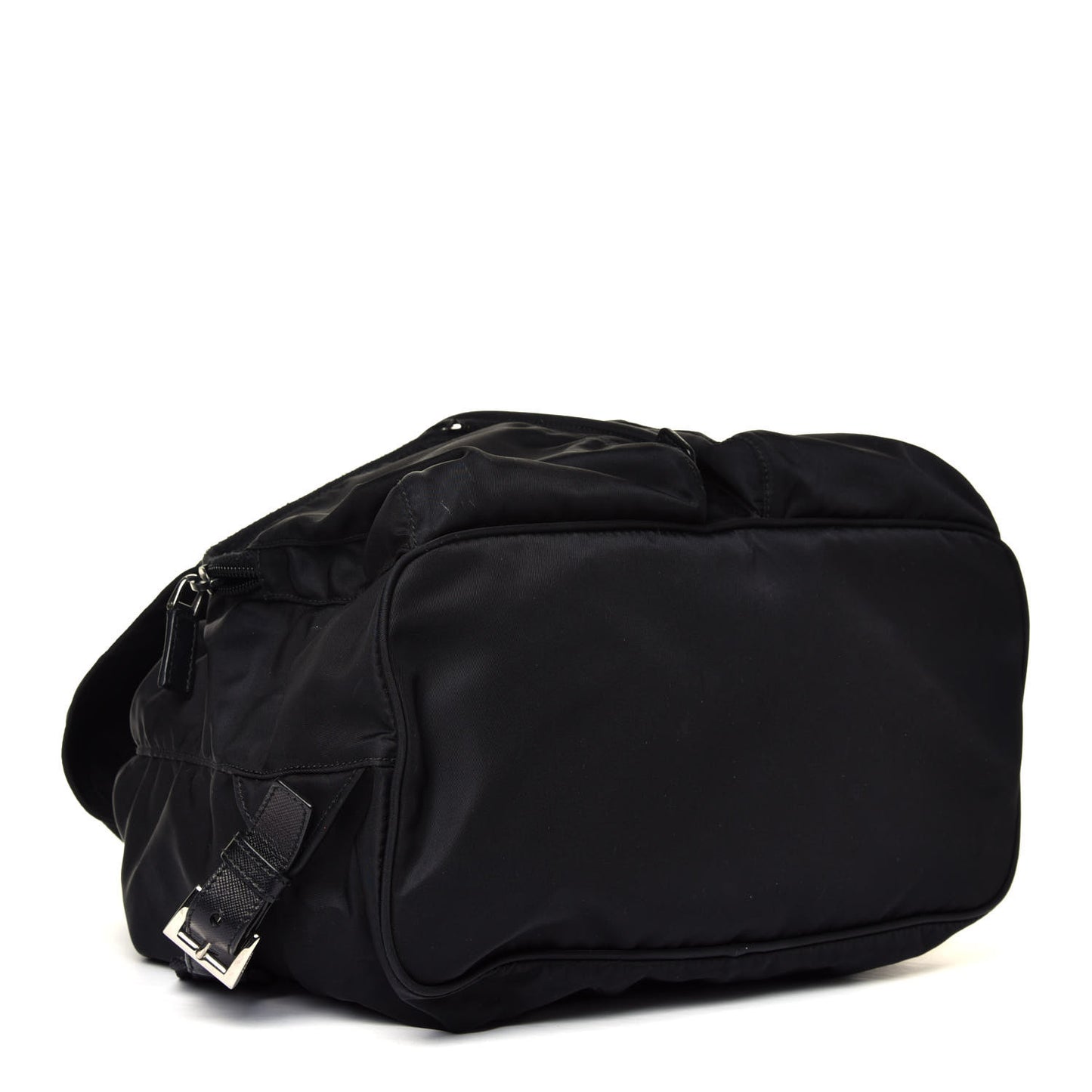 Tessuto Nylon Saffiano Medium Backpack Black