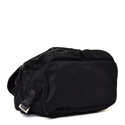 Prada Tessuto Nylon Saffiano Medium Backpack Black 2 of 4
