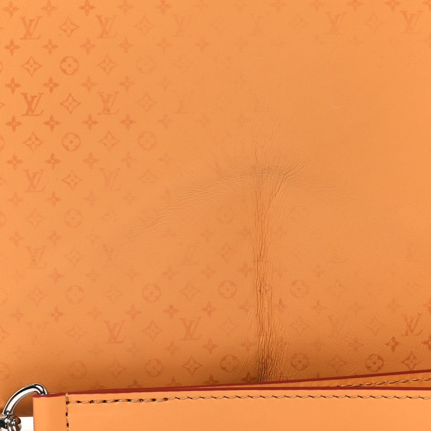 Louis Vuitton Calfskin Monogram Fortune Cookie Pouch Red 7 of 11