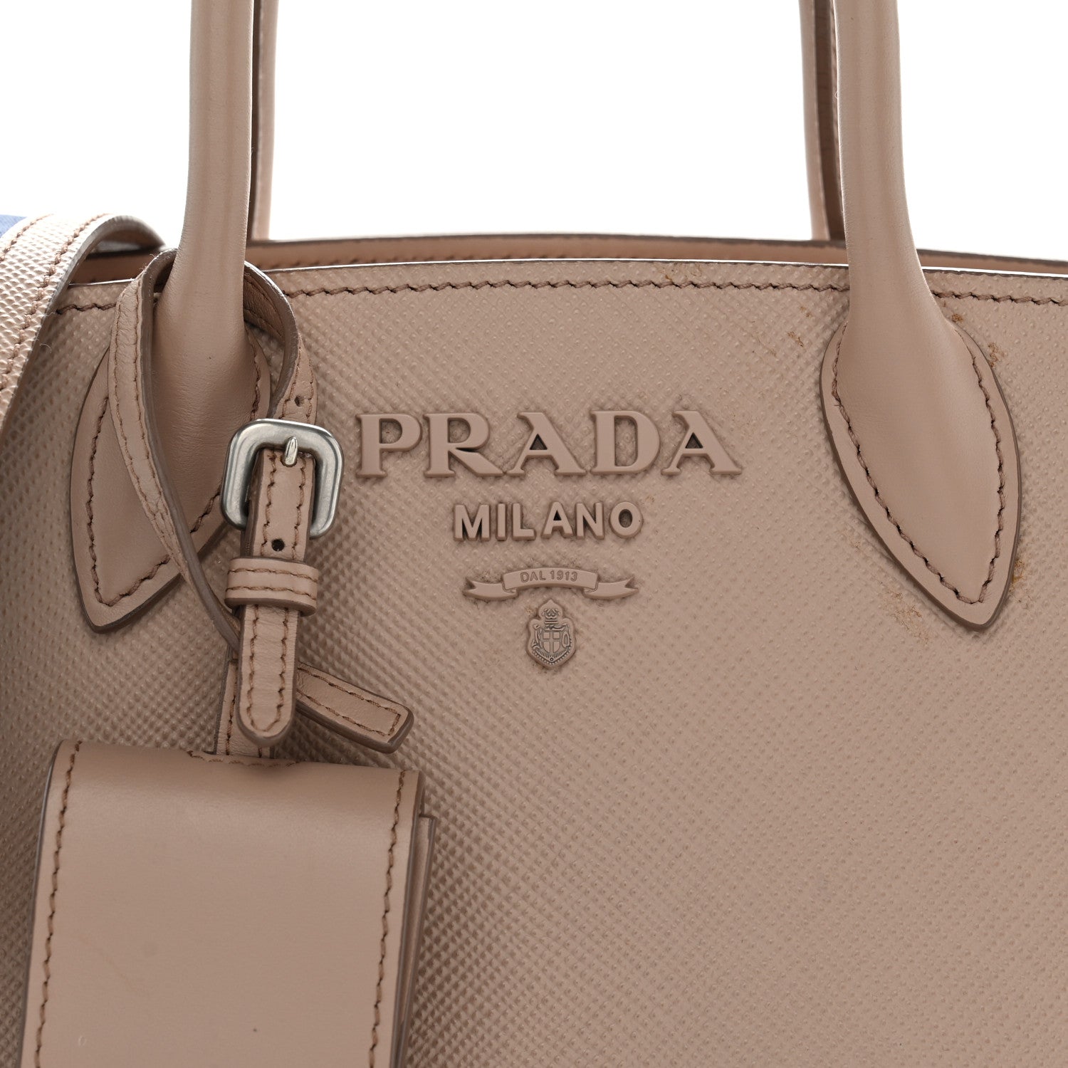 Prada Saffiano Cuir Calfskin Small Kristen Cipria 7 of 9