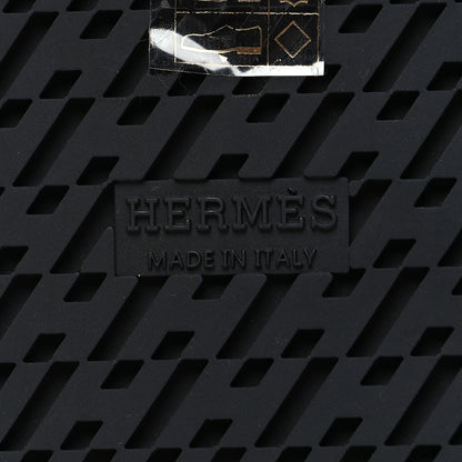 Hermes Suede Goatskin Womens Chypre Sandals 38.5 Rose Perle Black 7 of 9