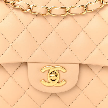 Chanel Lambskin Quilted Small Double Flap Beige 7 of 14