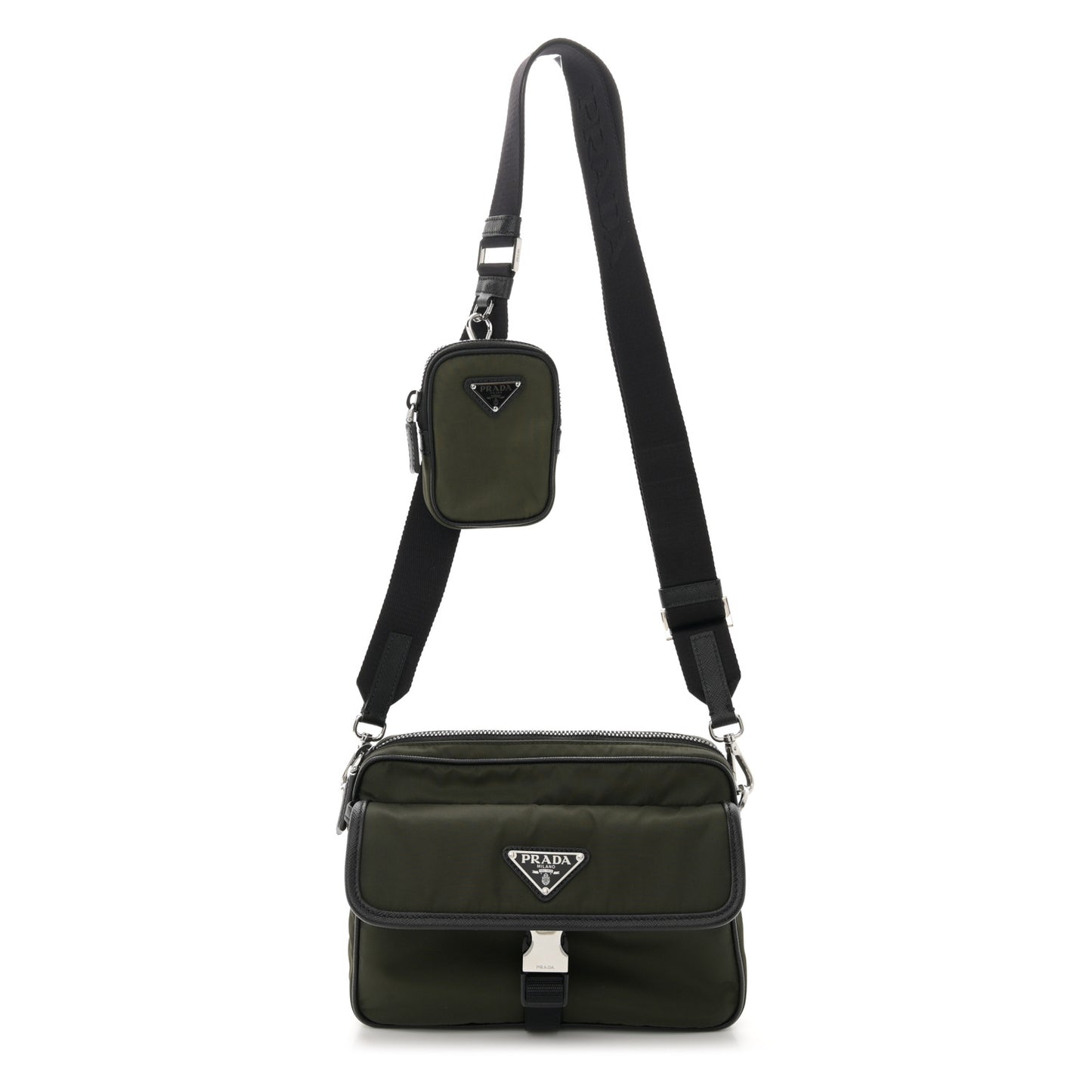 Re-Nylon Saffiano Shoulder Bag Tundra