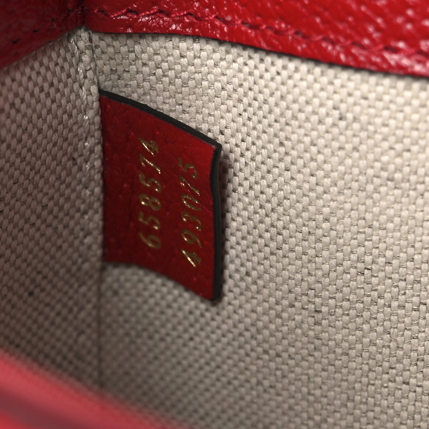 X ADIDAS Textured Dollar Calfskin Web Trefoil Mini Horsebit 1955 Shoulder Bag Hibiscus Red Off White
