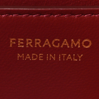 Salvatore Ferragamo Calfskin Large Hug Soft Bag Black Flame Red 6 of 9