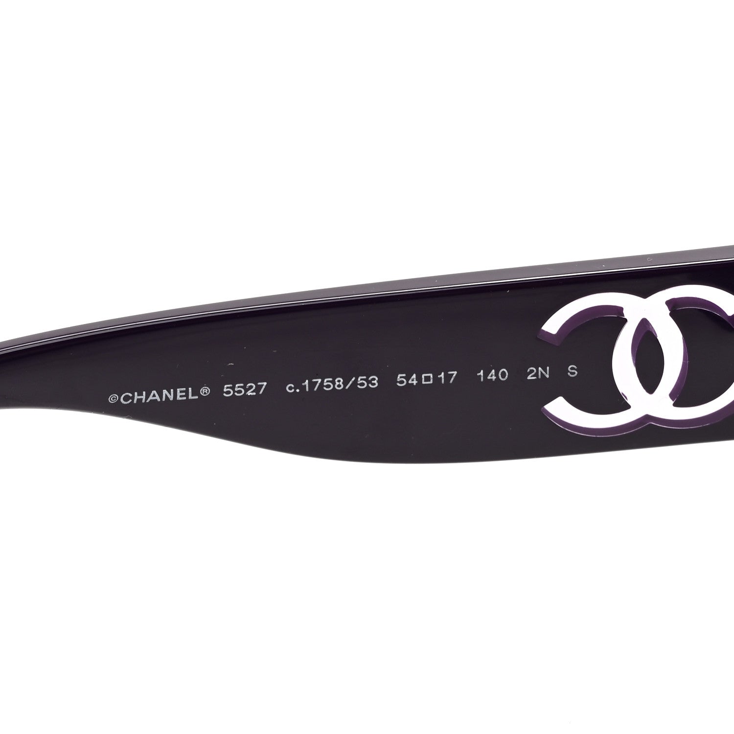 Chanel Acetate Cat Eye Sunglasses 5527 Purple 5 of 8