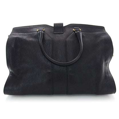 Saint Laurent Leather Large Cabas Chyc Black 3 of 7