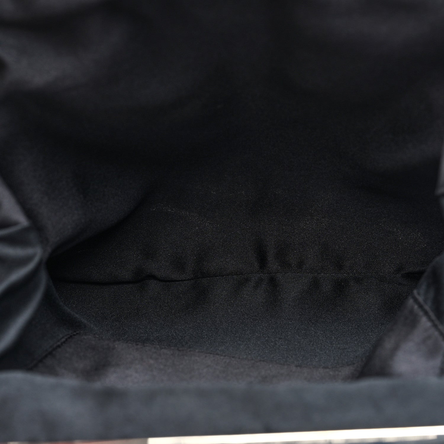 Dolce & Gabbana Satin Zebra Print Chain Clutch Black 5 of 9