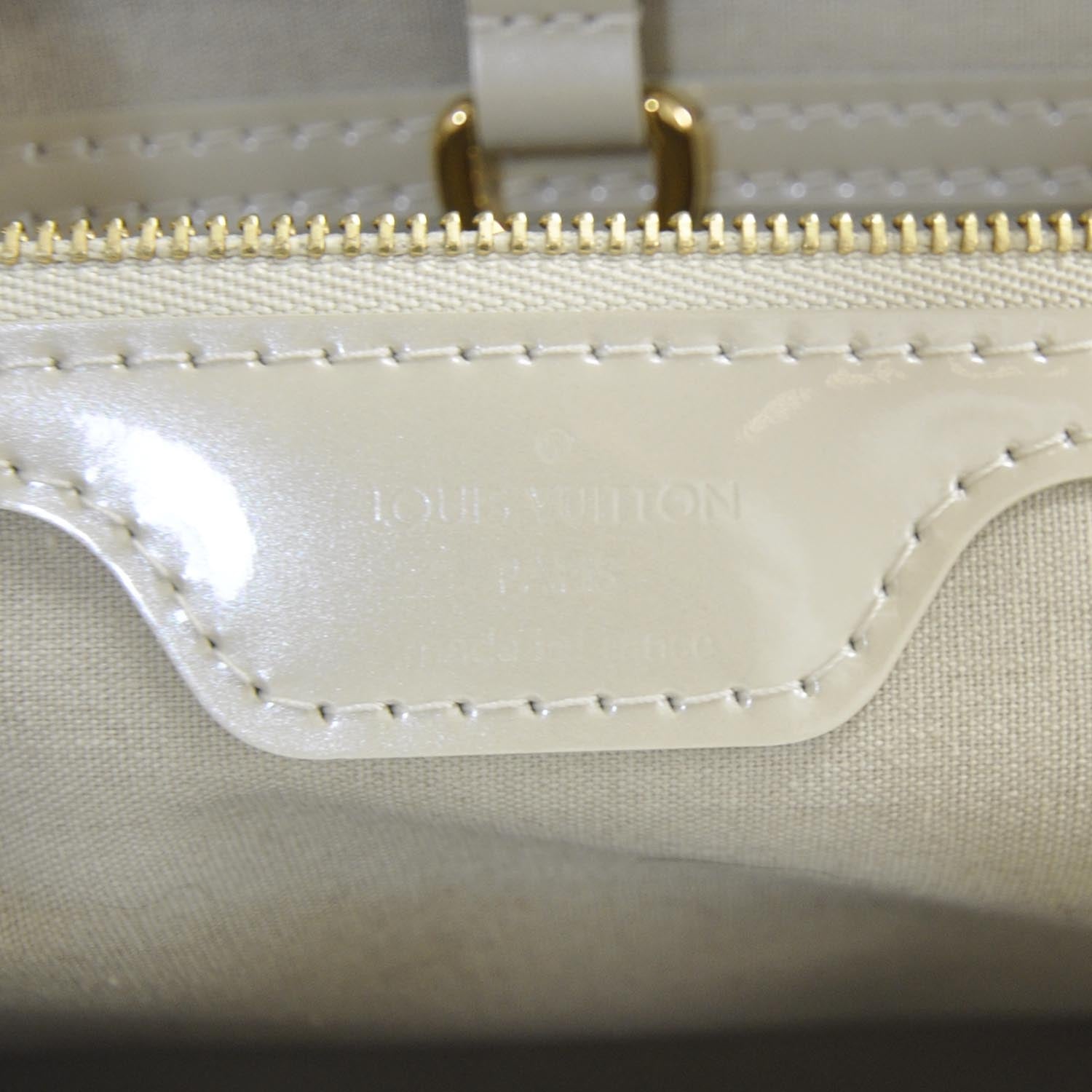 Louis Vuitton Vernis Wilshire PM Perle Pearl 7 of 8