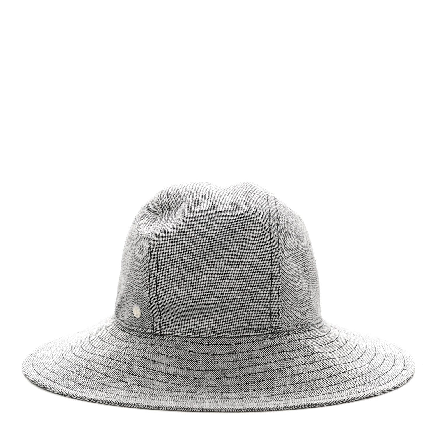 Hermes Linen Cotton Colette Bucket Hat 57 Black 3 of 8