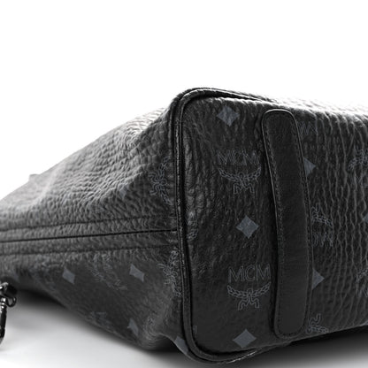 MCM Visetos Medium Liz Reversible Shopper Tote Black 10 of 20