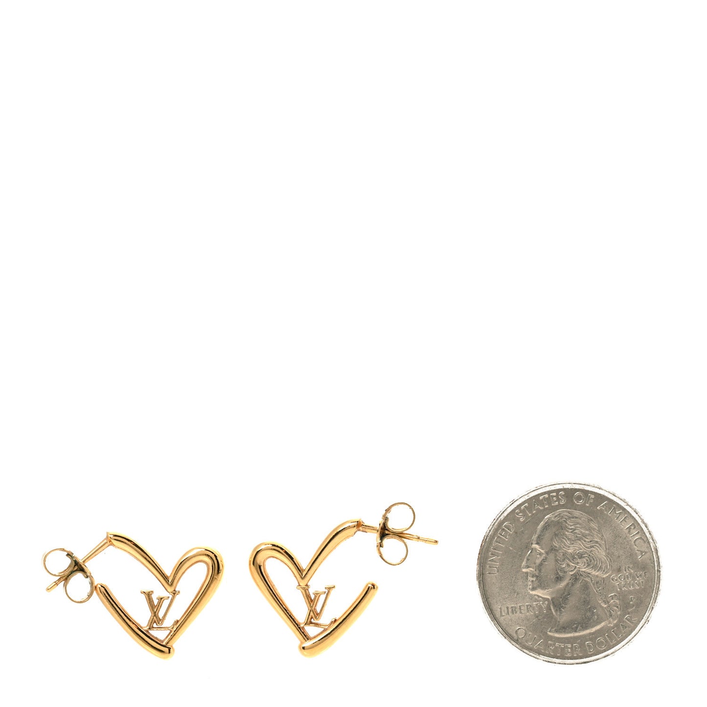 Fall In Love Heart Earrings PM Gold