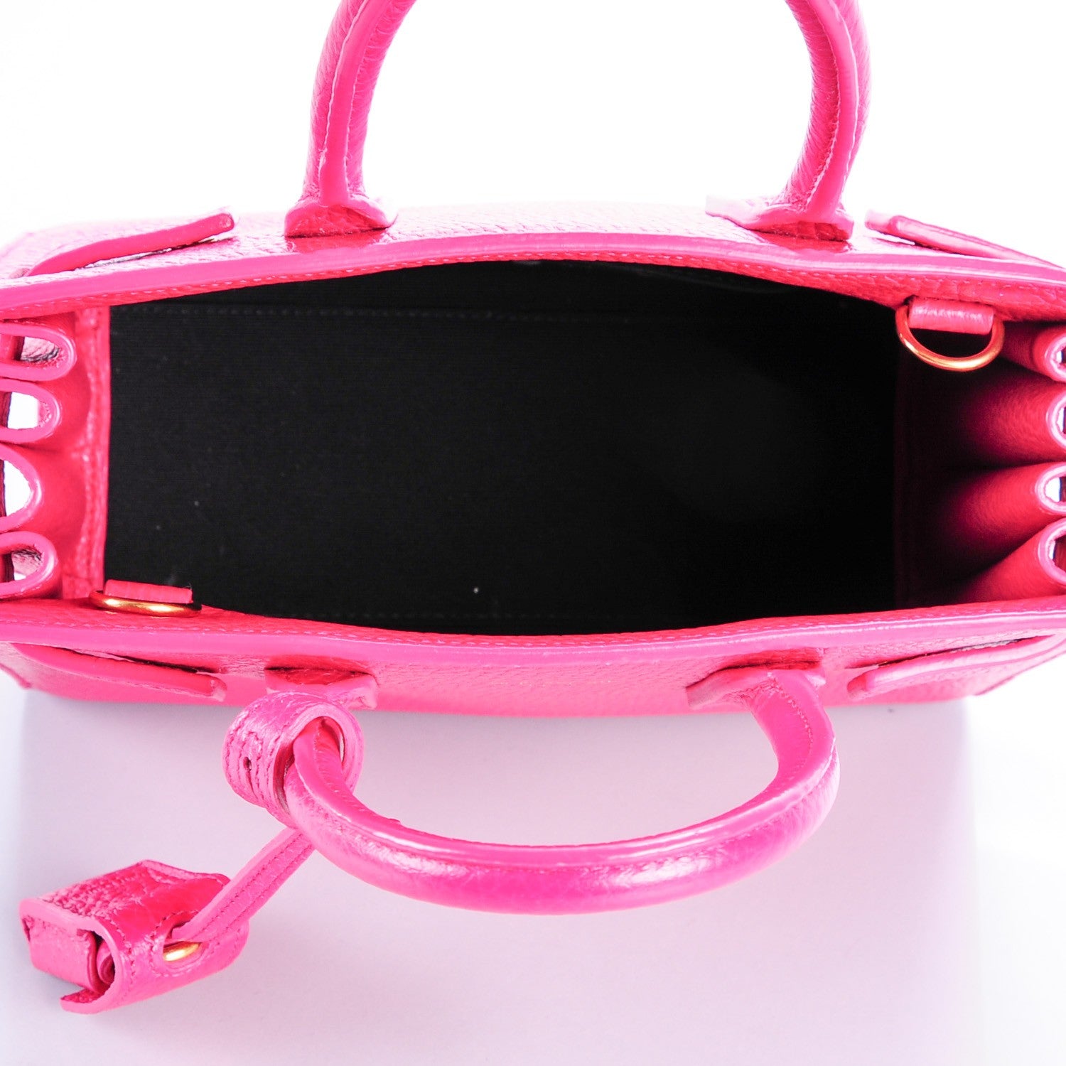 Saint Laurent Grained Calfskin Nano Sac De Jour Lipstick Fuchsia 5 of 7