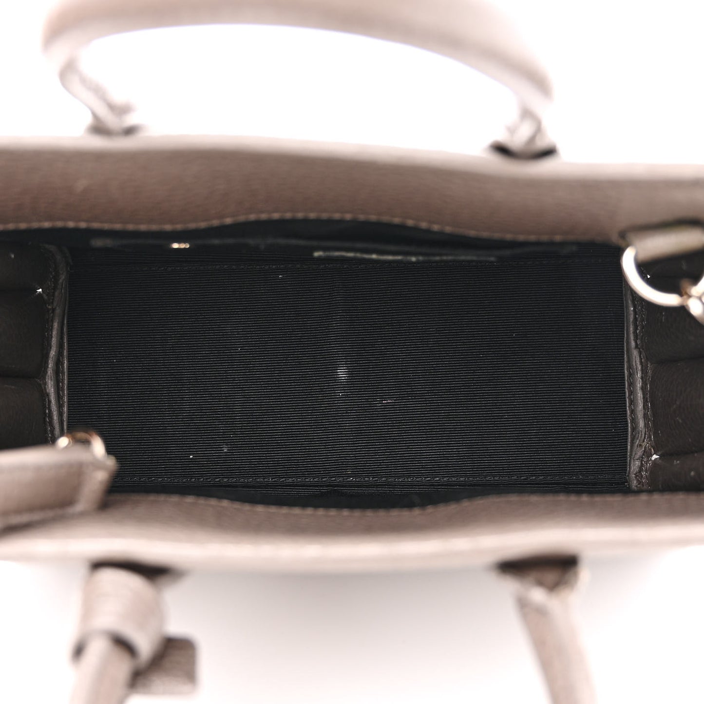 Grained Calfskin Nano Sac De Jour Fog