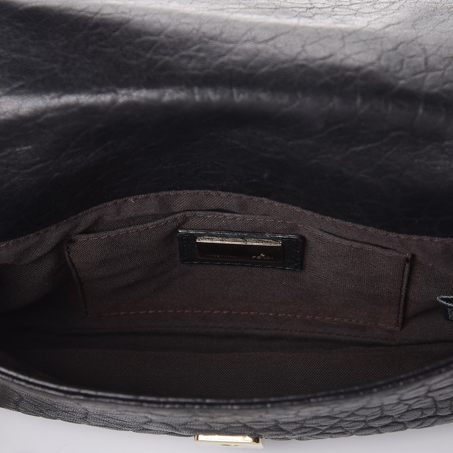 Crinkled Lambskin Mia Pochette Black