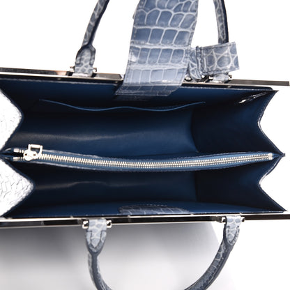 Louis Vuitton Crocodile Deesse MM Blue 5 of 8