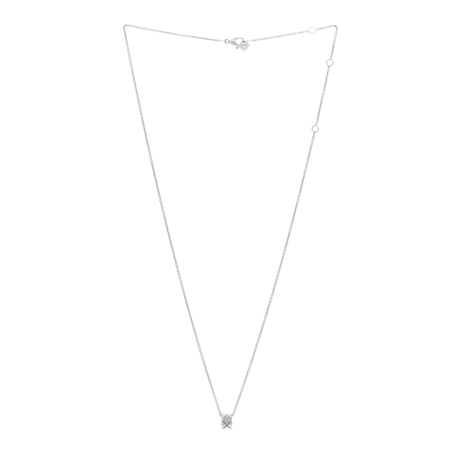18K White Gold Coco Crush Pendant Necklace