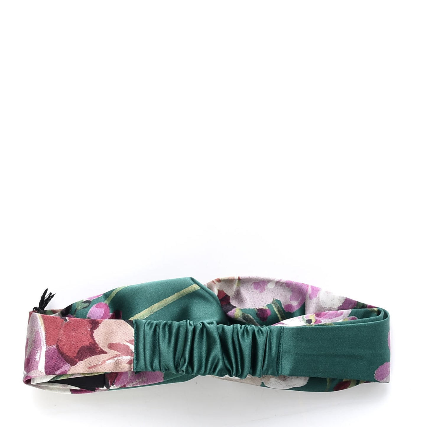 Silk Blooms Print Duchesse Headband Grass