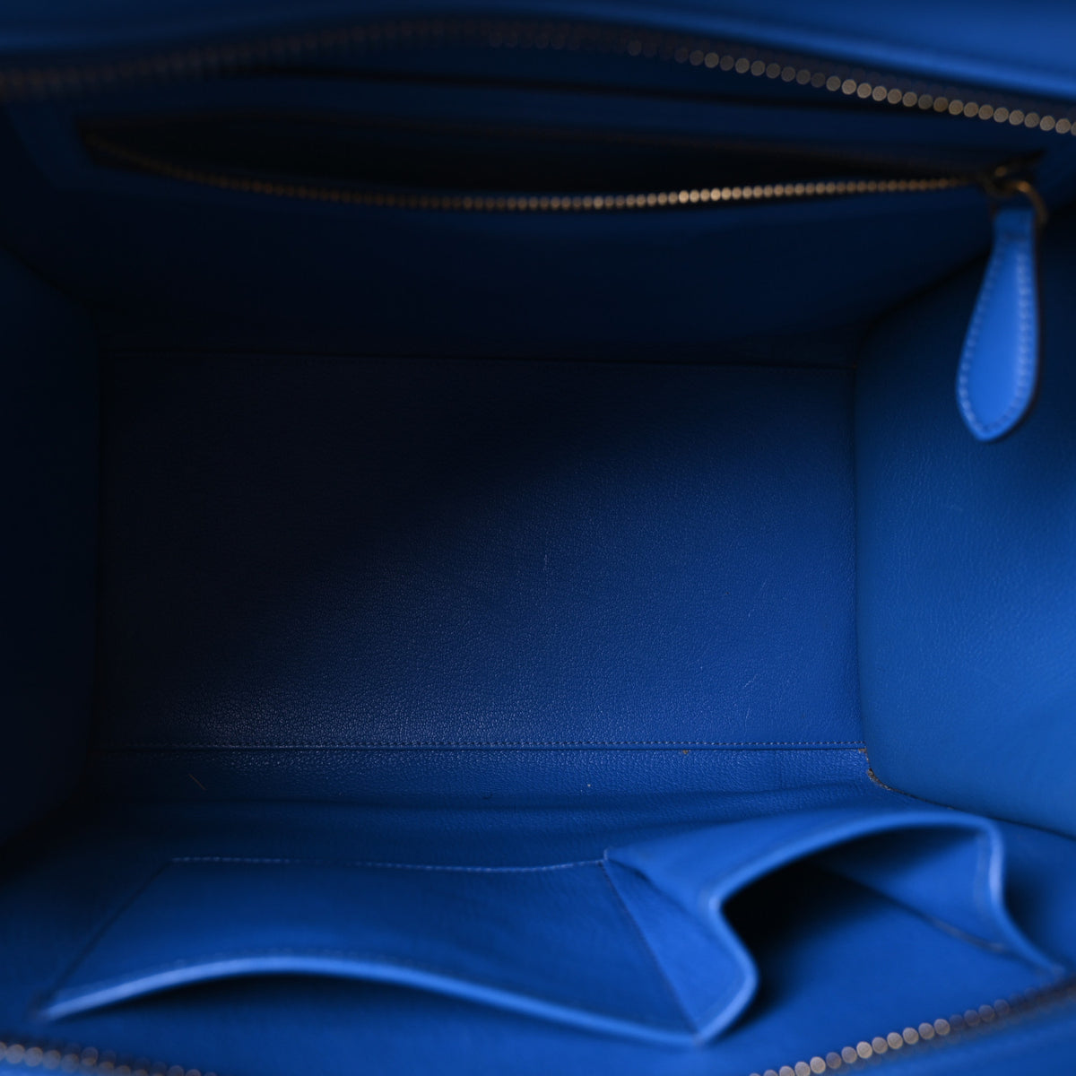 Smooth Calfskin Mini Luggage Electric Blue
