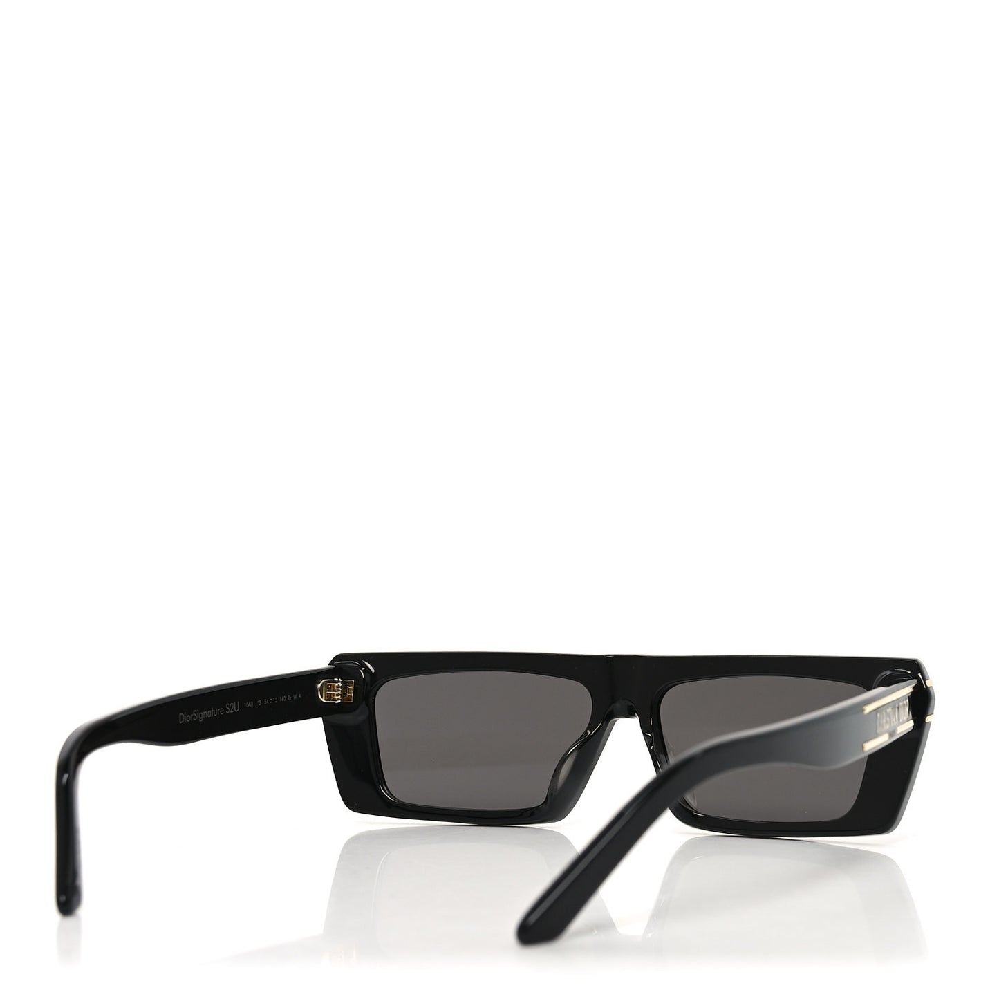 Diorsignature S2U Rectangular Sunglasses Black