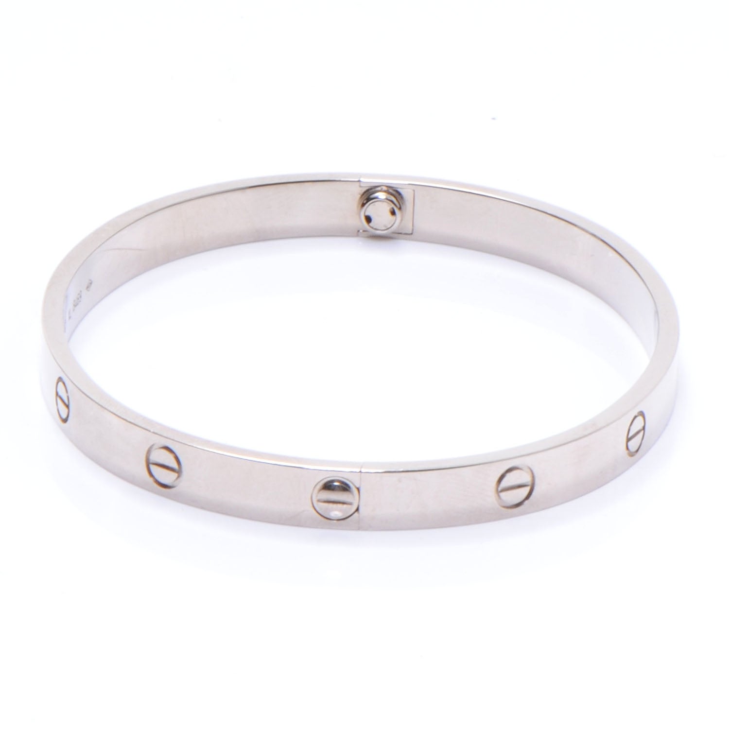 Cartier 18K White Gold LOVE Bracelet 20 4 of 5