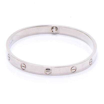 Cartier 18K White Gold LOVE Bracelet 20 4 of 5