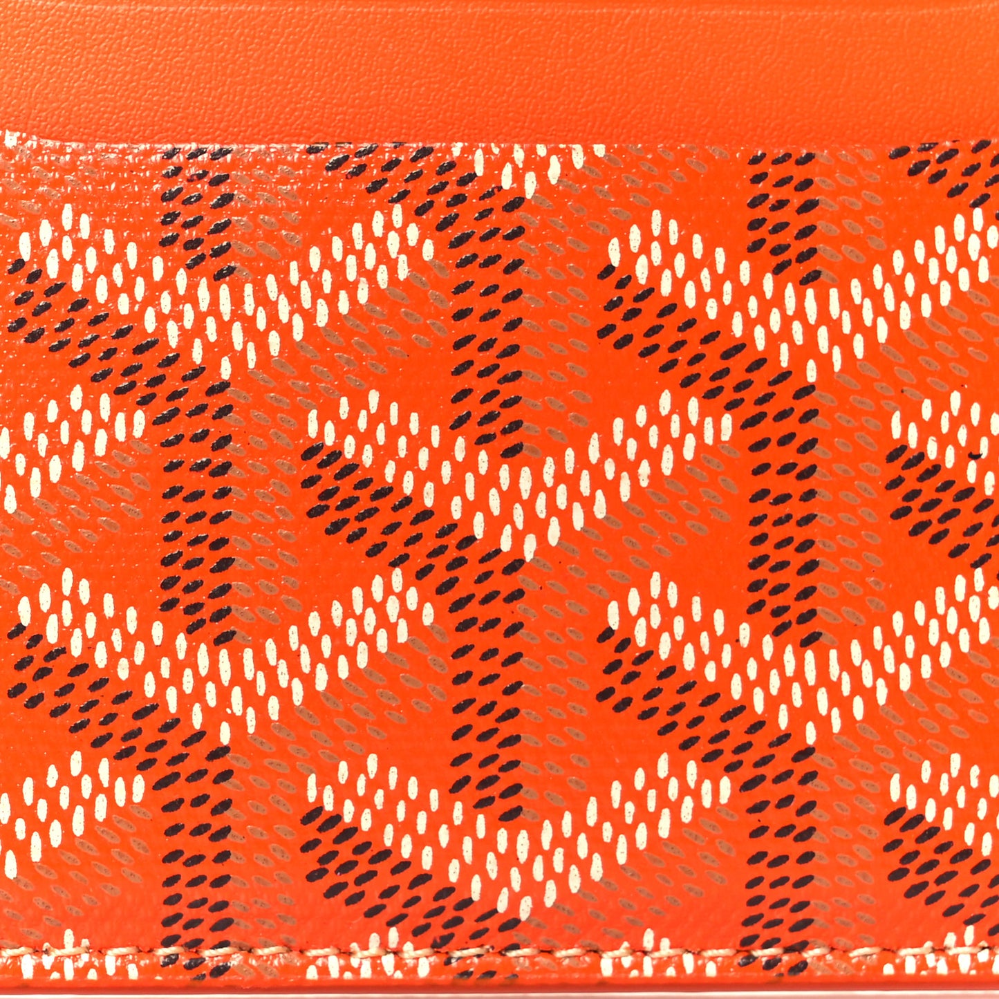 Goyardine Saint Sulpice Card Holder Orange