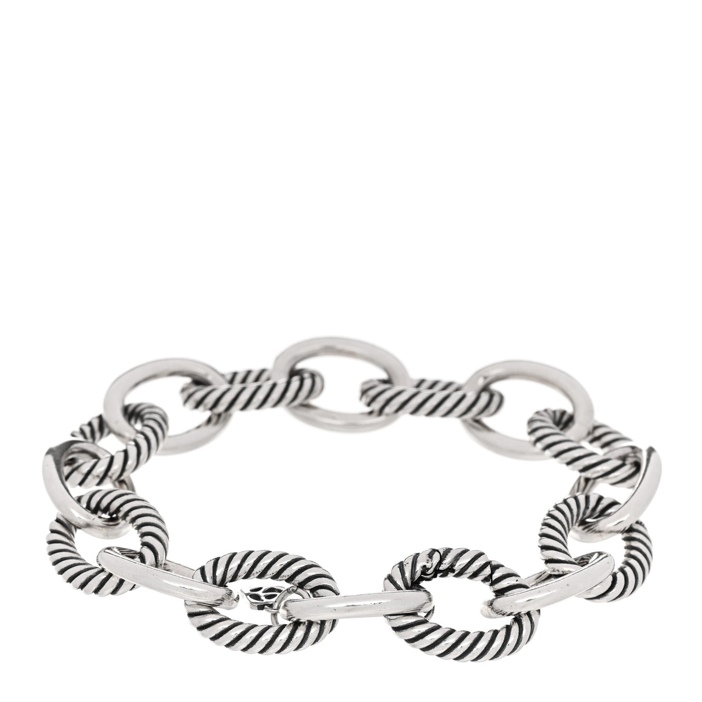 Sterling Silver 14.75mm Oval Link Bracelet