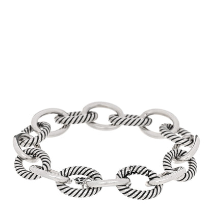 David Yurman Sterling Silver 14.75mm Oval Link Bracelet 2 of 3