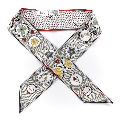 Christian Dior Silk Le Soleil Mitzah Scarf 4 of 5