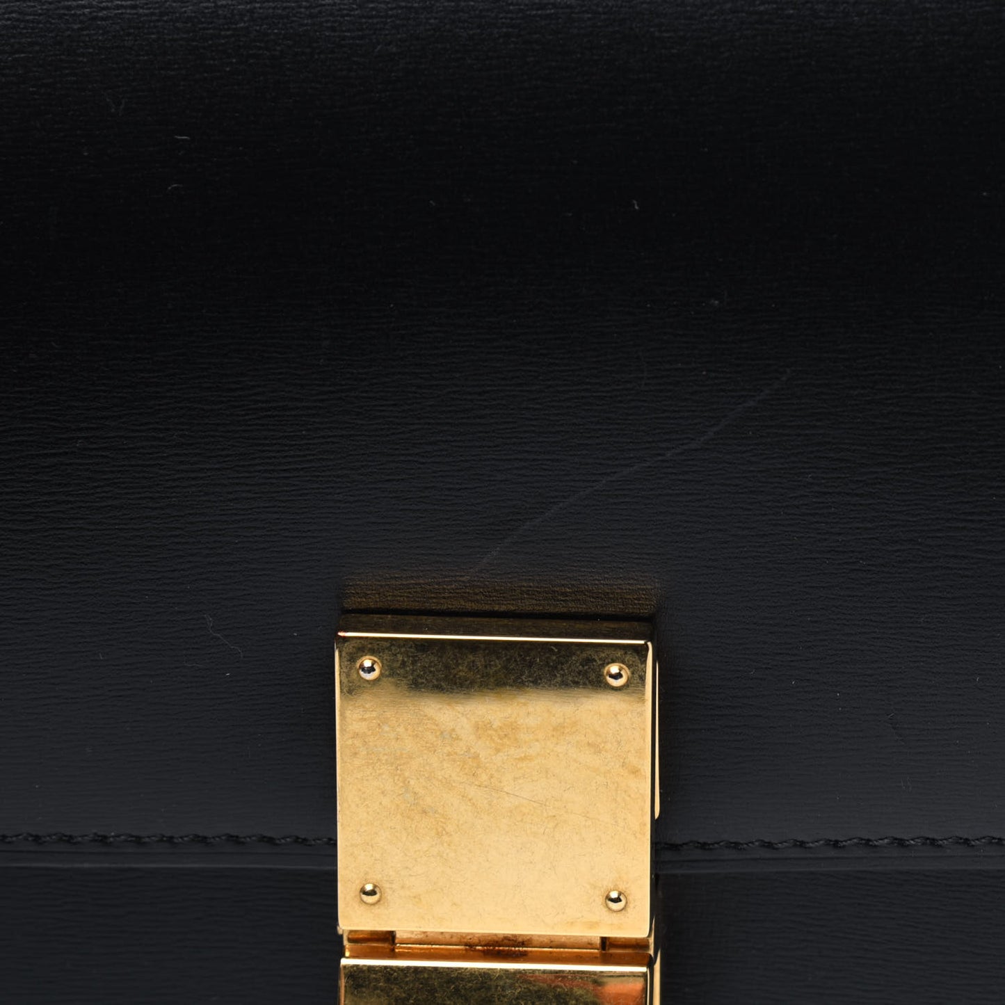 Box Calfskin Medium Classic Box Flap Bag Black