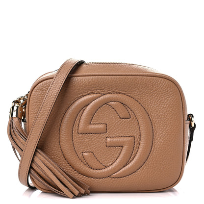 Gucci Pebbled Calfskin Small Soho Disco Bag Camelia 1 of 11