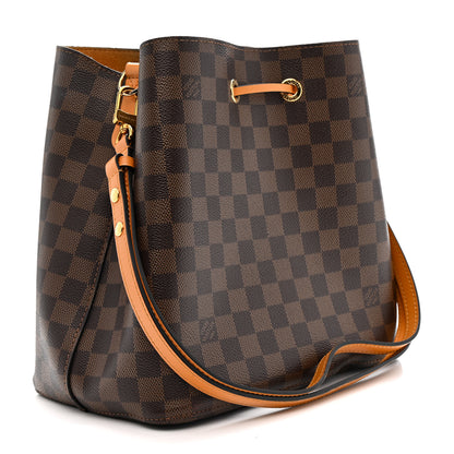 Louis Vuitton Damier Ebene Neonoe MM Safran 3 of 17