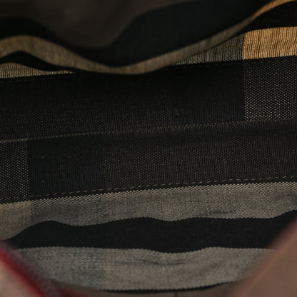 Burberry Canvas Mega Check Medium Tottenham Brit Tote Cadmium Red 5 of 13