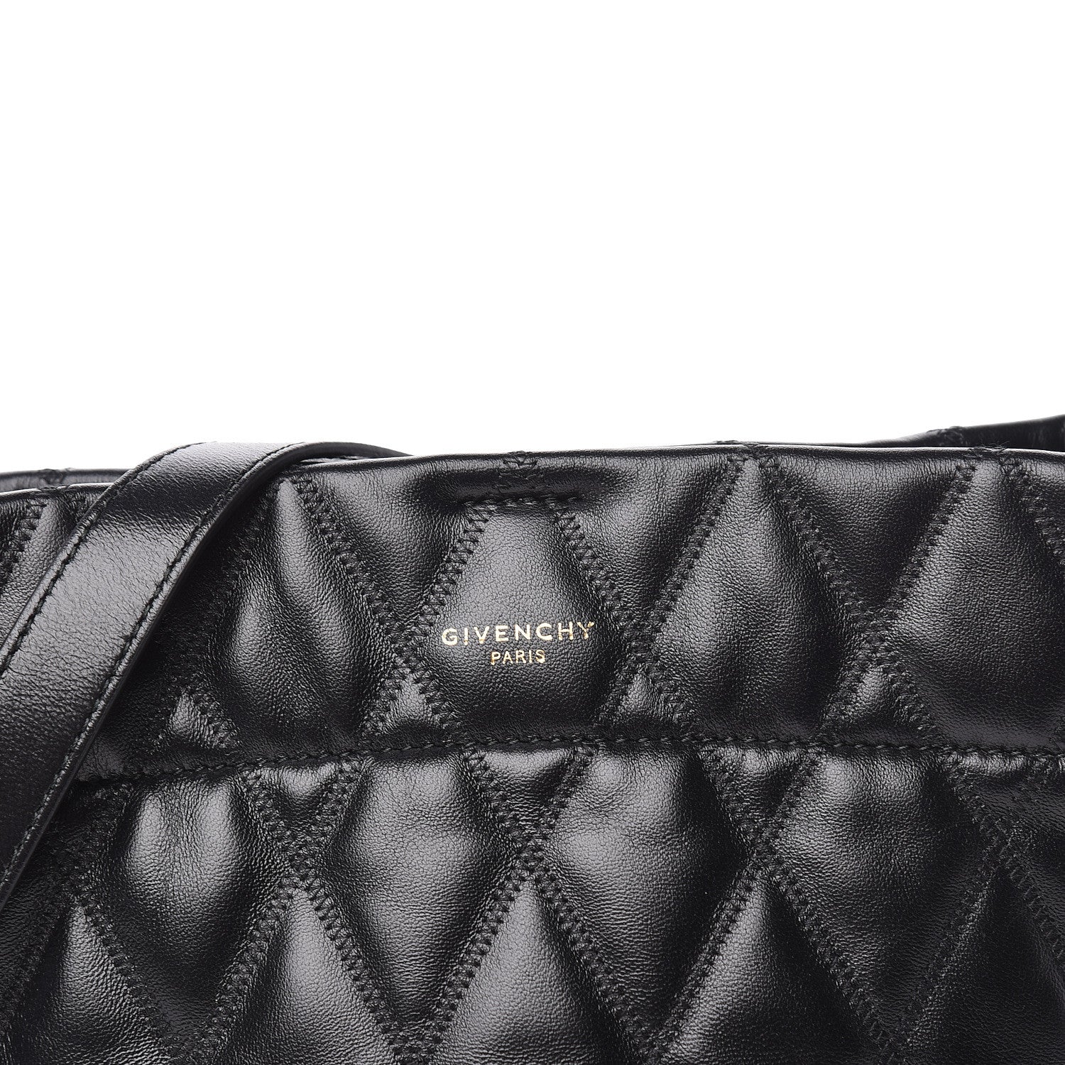 Givenchy Lambskin Quilted Mini GV Bucket Bag Black 8 of 11