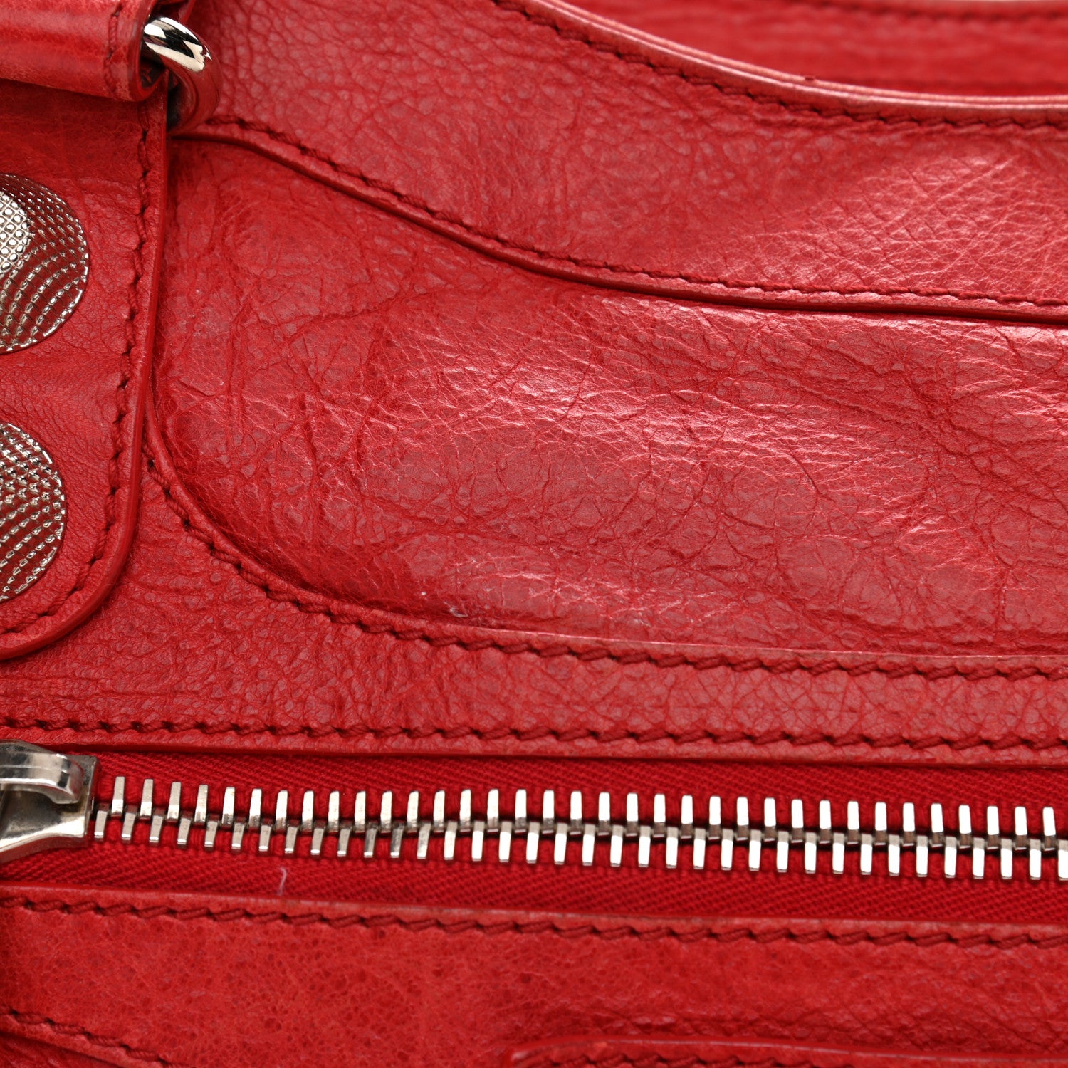 Balenciaga Agneau Giant 21 Silver Hardware City Rouge Coquelicot 21 of 21