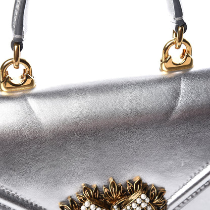 Dolce & Gabbana Smooth Calfskin Devotion Envelope Top Handle Bag Silver 13 of 13