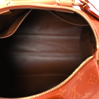 Louis Vuitton Calfskin Monogram Speedy P9 Bandouliere 30 Ocre 5 of 10