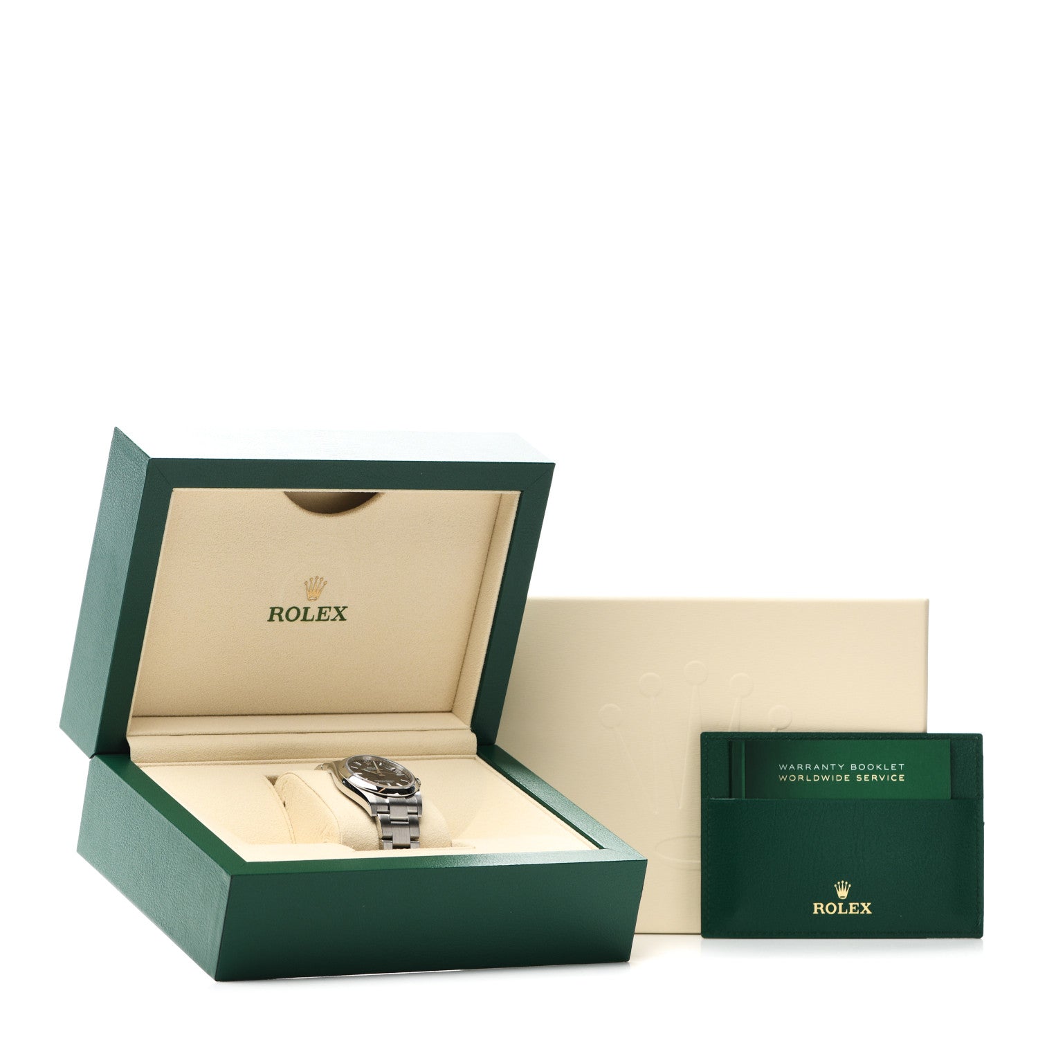Rolex Stainless Steel 34mm Oyster Perpetual Watch Bright Black 124200 5 of 5