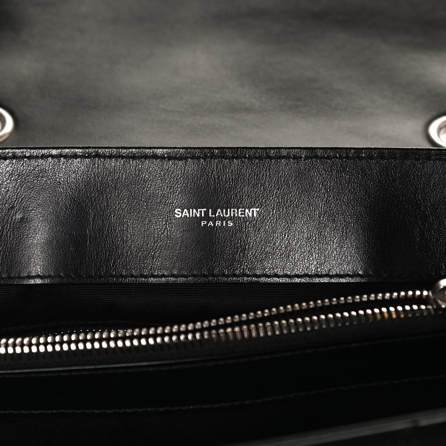 Calfskin Y Quilted Monogram Medium Loulou Chain Satchel Black