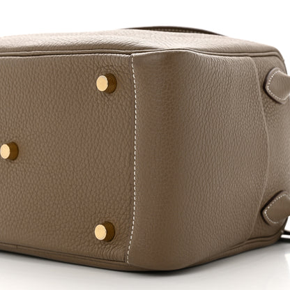 Hermes Taurillon Clemence Lindy 26 Etoupe 10 of 11